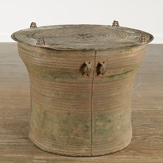 Early Southeast Asian bronze rain drum