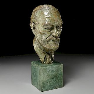 Leslie S. Meneely, Freud bronze bust, 1978