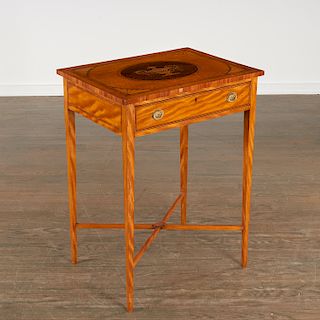 George III inlaid satinwood side table