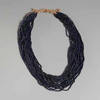 Antique 19-strand Zuni bead necklace