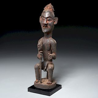 Bamileke Peoples, carved King , ex-museum