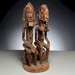 Dogon Peoples, carved tribal couple
