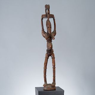 Dogon Peoples, carved standing figure