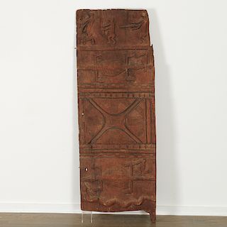 Senufo Peoples, carved granary door