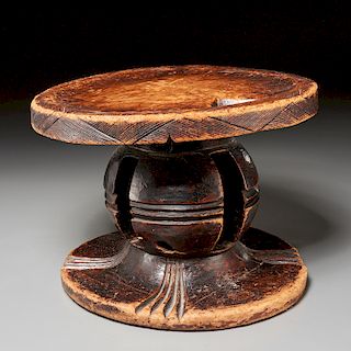 Traditional Mangbetu chief's stool