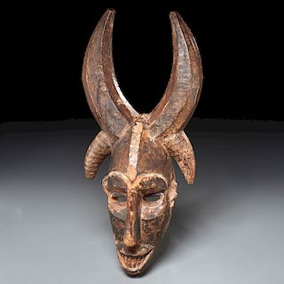 African Tribal, carved mask, ex-museum