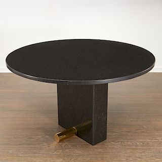 Modern granite dining table after Andre Sornay