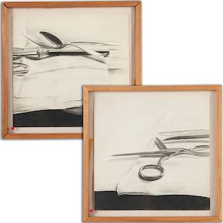 Richard Diebenkorn (manner), diptych drawing