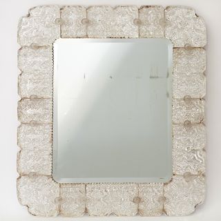 Barovier & Toso (attrib), textured glass mirror