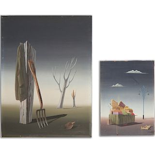 Norman Black, (2) Surrealist paintings