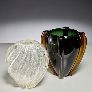 Large Venini and Seguso vases