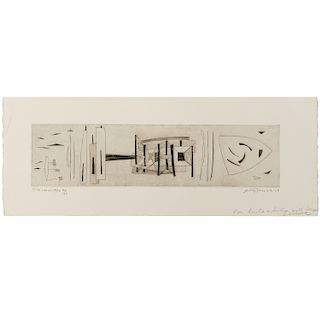 Dorothy Dehner, Modernist etching, 1958
