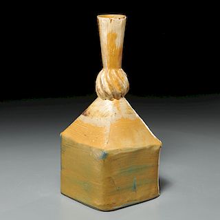 John Gill, early ceramic bottle vase
