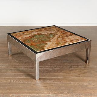 Pace International, onyx topped coffee table