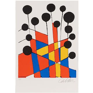 Alexander Calder, lithograph, 1971