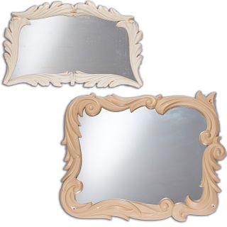 (2) Serge Roche style plaster mirrors