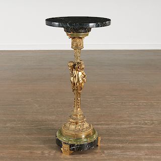 French mixed marble dore bronze gueridon