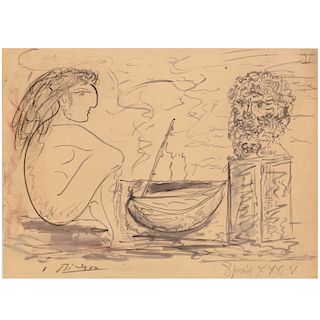 Pablo Picasso (attrib.), drawing