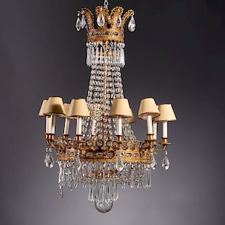 Maison Bagues style style 10-arm chandelier