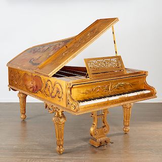 Erard Paris, giltwood and Vernis Martin piano