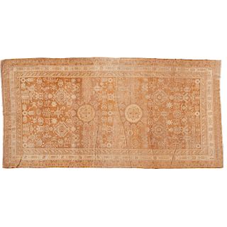 Old room-size Oushak carpet