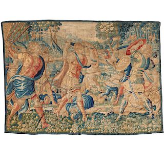 Fine and large Brussels tapestry panel
