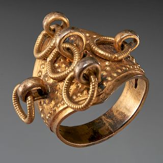 Moroccan gilt ring, ex-museum