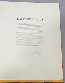 Calder's Circus, 1964 promotional print and case