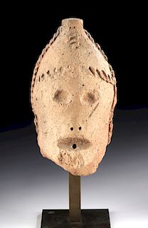 14th C. African Koma Terracotta Janiform Head
