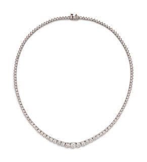 Diamond Riviere Necklace