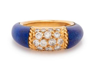 Van Cleef & Arpels, Diamond and Lapis Lazuli 'Philippine' Ring