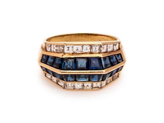Oscar Heyman & Brothers, Sapphire and Diamond Ring