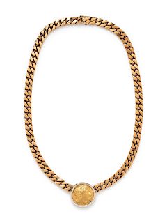 Bvlgari, Gold Coin Necklace
