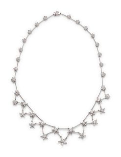 Diamond Star Motif Necklace