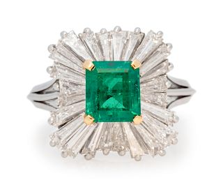 Cartier, Emerald and Diamond Ballerina Ring