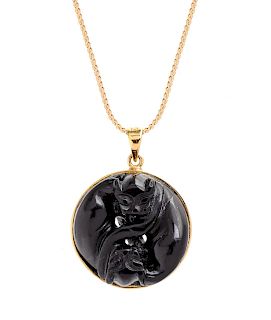 Black Jade Pendant/Necklace