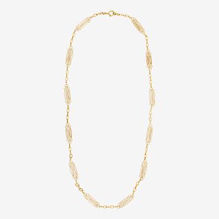 YELLOW GOLD CHAIN NECKLACE