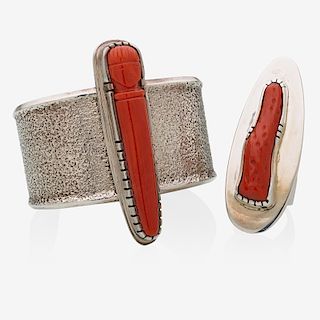 SONWAI HOPI SILVER & CORAL JEWELRY