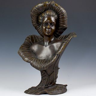 Art Nouveau Liberty Co. Bronze Bust