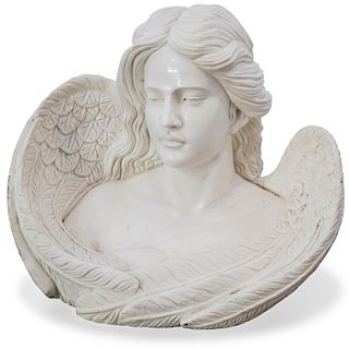 Vintage Italian Marble Angel Bust