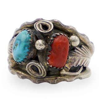 Navajo Style Sterling Silver Ring