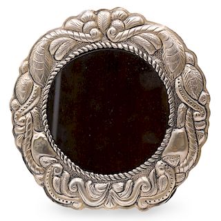 Repousse Sterling Silver Frame