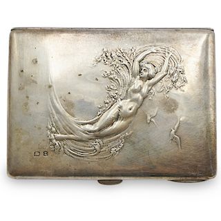 Art Nouveau Sterling Compact Case