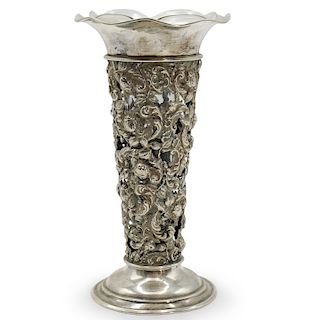 Antique Sterling Silver Vase