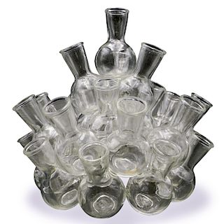Vintage Glass Multi Bud Vase