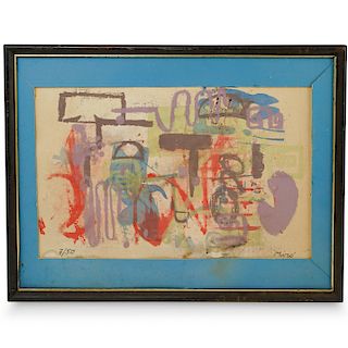 Joan Miro Colored Serigraph