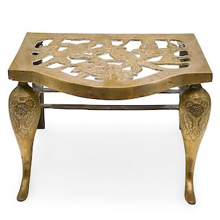 Gilded Brass Floral Stand