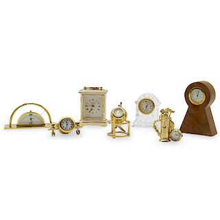 (7 Pc) Collection Of Desk Clocks