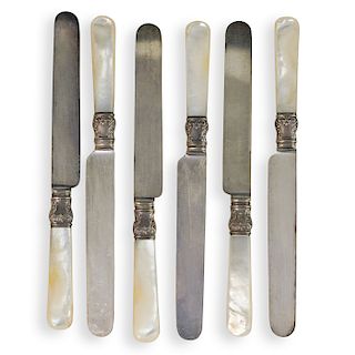 (6 Pc) Stowell and Co. Mother Of Pearl Spreaders