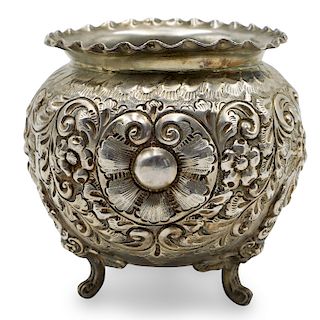 Continental Repousse Silver Plated Bowl